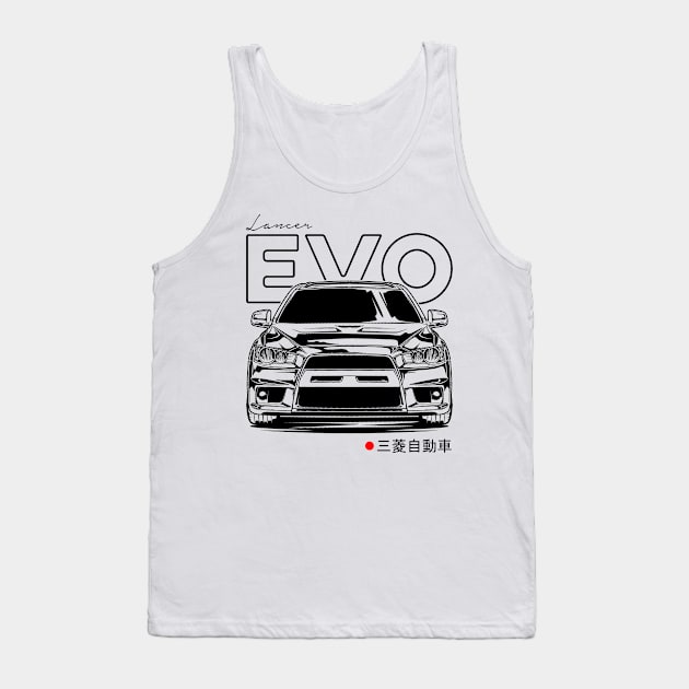 Lancer Evolution X Tank Top by idrdesign